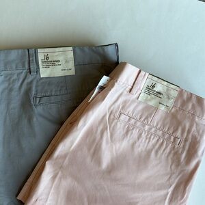 Khakis by Gap Sunkissed‎ Pink & Gray Shorts (2) Two Women’s Size 16